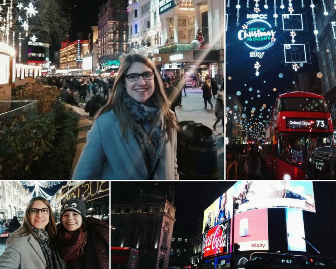 london 1e avond collage
